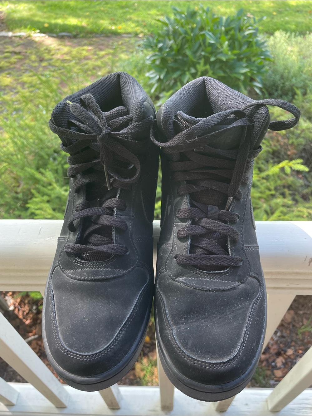 NIKE Men's Black High-Top Casual Sneakers SIZE 8